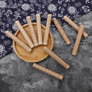 Rouleau à pâtisserie en bois petit format, gravé au laser avec logo personnalisé, motif de Noël en relief <span class=keywords><strong>pour</strong></span> biscuits - Product Image 5