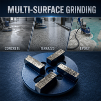 Meule diamantée durable Disque abrasif en métal Sol en terrazzo Outil de meulage de béton Papier de sable pour application de machine
