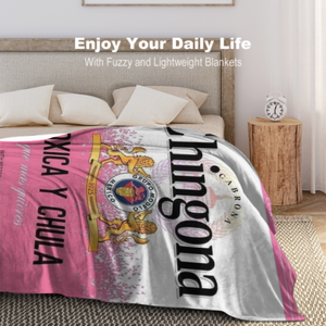 Chingona-Manta de viaje de lana con formas femeninas, cobija personalizada con estampado de sublimación - Product Image 3