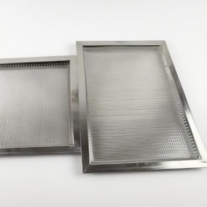 <span class=keywords><strong>Plaque</strong></span> <span class=keywords><strong>de</strong></span> <span class=keywords><strong>cuisson</strong></span> rectangulaire en aluminium à revêtement antiadhésif perforé en acier inoxydable, à <span class=keywords><strong>angle</strong></span> droit, pour pain et biscuits, plats <span class=keywords><strong>de</strong></span> <span class=keywords><strong>cuisson</strong></span> - Product Image 4