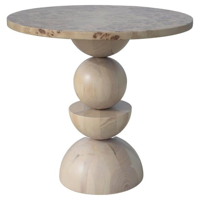 Abnormal Base Shape Design Solid Surface Marble Coffee Table Home Center Side Table for Living Room