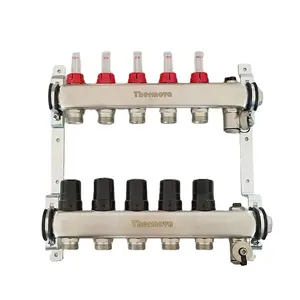 stainless steel manifold for radiant heating and cooling systems