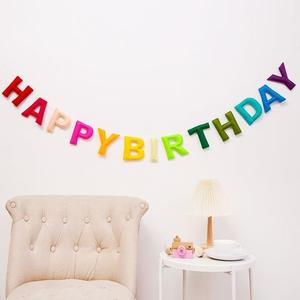 Pancarta de fieltro RPET para fiesta de <span class=keywords><strong>cumpleaños</strong></span> Friends Celebrate Birthday Party Banner - Product Image 3