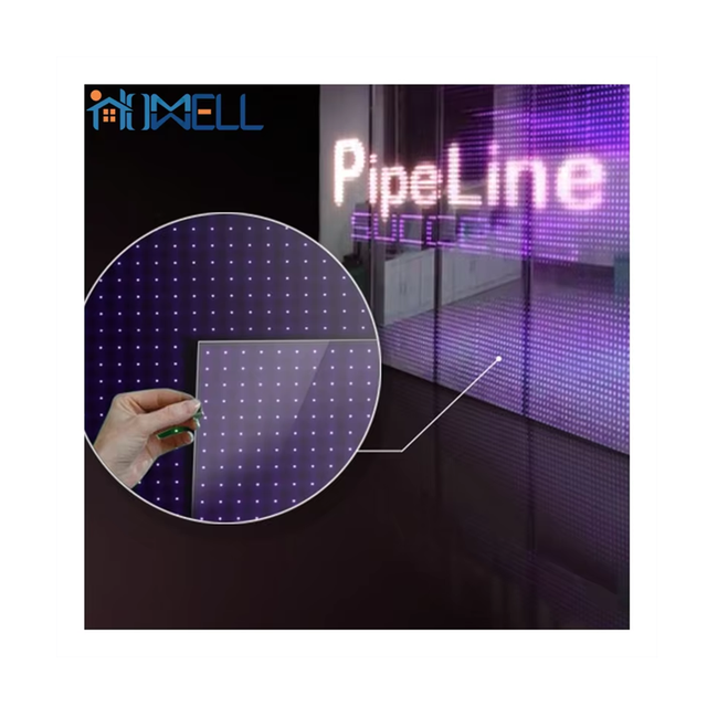 Led Display Film Screen Glass Window Transparent Film Led Display