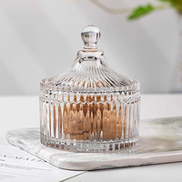 Vente en gros de verrerie Fashion Factory, personnalisable : Pot à bonbons 100 ml de qualité alimentaire, Vaisselle, Pot de rangement pour chocolat et cuisine, Pot à bougies avec couvercle