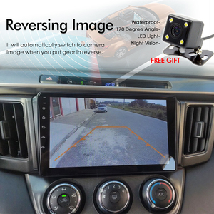 Autoradio multimédia Android 13 avec commande vocale IA, lecteur vidéo, stéréo et navigation GPS pour <span class=keywords><strong>Toyota</strong></span> <span class=keywords><strong>RAV4</strong></span> <span class=keywords><strong>2012</strong></span>-2018 - Product Image 2