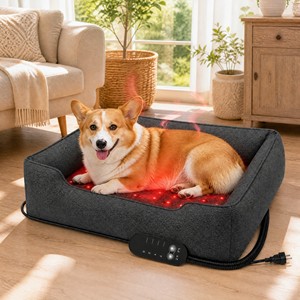 Tapis chauffant électrique pour animaux de compagnie ZT, automne-hiver, chauffage par infrarouge lointain 660nm + 850nm, pour petits chiens et chats - Product Image 2