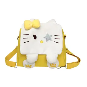 売れ筋かわいい漫画Hellokatty猫ぬいぐるみショルダーバッグ漫画ランドセル大容量バックパックドールバッグ
