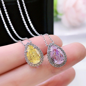 Collar con Colgante en Forma de Lágrima para Mujer, Cadena Elegante para Clavícula, Joyería de Moda para Uso Diario, Regalo - Product Image 3
