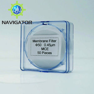 Filtro de Membrana Microporosa Hidrofílica NAVIGATOR de 50mm 0.45um Não Estéril Certificado ISO9001 CE Personalizável - Product Image 3
