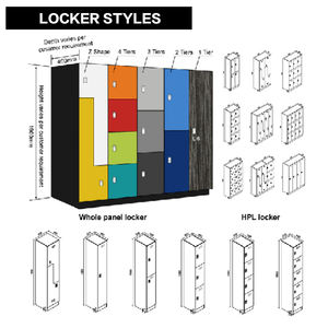 HPL ตู้เก็บของทำจากไม้เคลือบเงาทางการแพทย์สำหรับโรงพยาบาลตู้เก็บของเ<span class=keywords><strong>ฟ</strong></span>อร์นิเจอร์ลา<span class=keywords><strong>มิ</strong></span>เนตขนาดกะทัดรัดพร้อมกุญแจอัจฉริยะ - Product Image 5