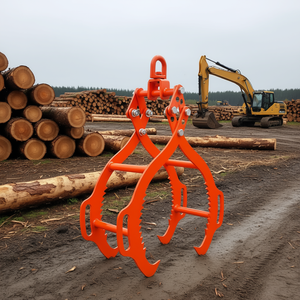 Pinces à grappes pour bois de 28 pouces, 4 griffes, rotatives, pivotantes, outil de levage pour travaux forestiers, accessoires pour machines de construction - Product Image 2