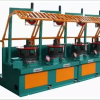 Machine à tréfiler automatique multi-tambours à grande vitesse pour fil d'acier à faible teneur en carbone, avec moteur et tréfilage continu à cinq passages pour fil de soudure