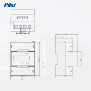 เครื่องวัดพลังงาน 3 เฟส <span class=keywords><strong>Pilot</strong></span> SPM93 พร้อมจอ LCD ความแม่นยำสูง เครื่องวิเคราะห์คุณภาพไฟฟ้า มาตรฐาน IEC62053 ระดับความแม่นยำ 1.0 รองรับ RS485 กันน้ำ - Product Image 6
