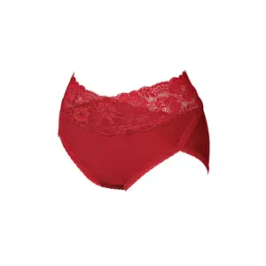 Best Selling Best Water Soluble LYCRA GARMENT DYED Red Skinny Adults Panties With Lace