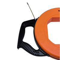 Tire-fil électrique rétractable en acier de haute qualité 25M 30M avec bobine et coque ABS pour câbles et fils