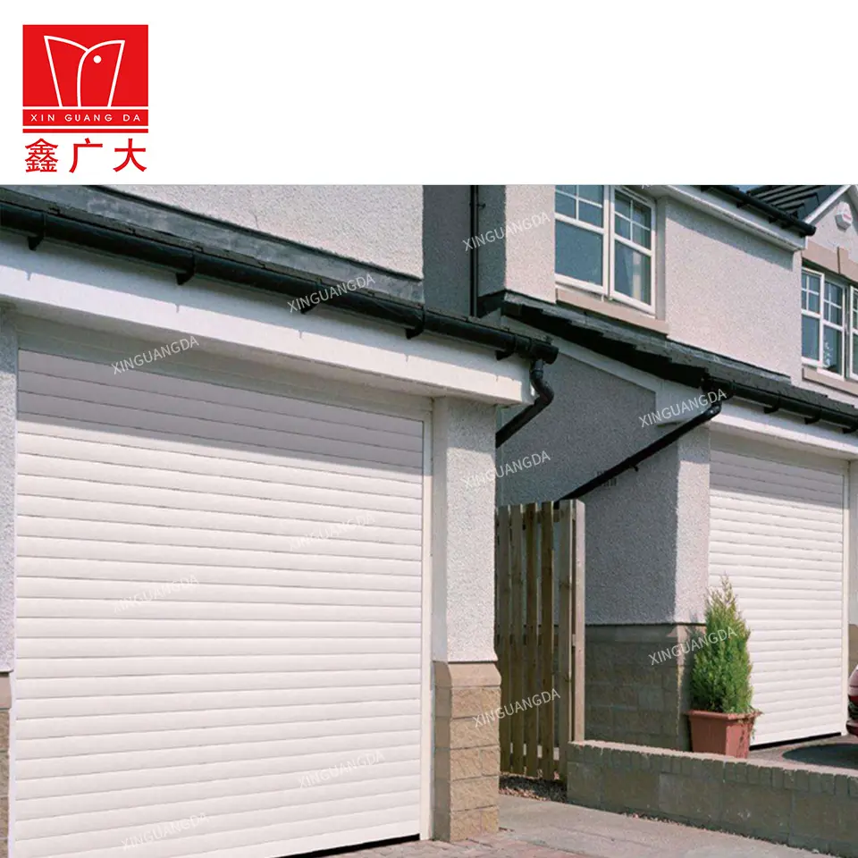 Rol aluminium tahan angin shutter pintu garasi pintu geser harga pabrik komersial