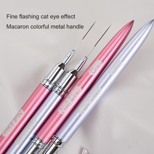 Ensemble de pinceaux à pointe fine pour nail art, 6 mm à 25 mm, extra longs, pour la peinture au gel et la création de French manucure - Product Image 5