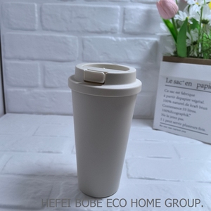 Eco Friendly riutilizzabile viaggio tazza di caffè 12oz RPET portare via tazze di bambù per andare tazze per il succo di caffè bevanda fredda tazza - Product Image 6