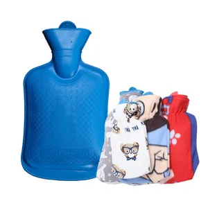 Customized rubber hot water bottle bag with hot water bag cover