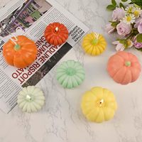 Moule à bougie en silicone 3D en forme de citrouille, pour bougies parfumées DIY d'Halloween, pour la fabrication de bougies en cire de soja, cire d'abeille, résine époxy, décoration artisanale pour la maison