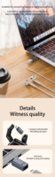 Adaptateur USB-C vers prise casque, convertisseur mâle Type-C pour écouteurs filaires 8 broches - Catégorie de produit : Adaptateurs et connecteurs