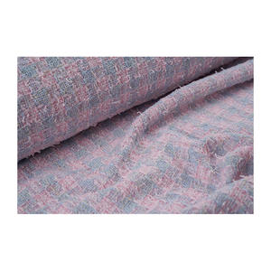 ผ้าทวีดแฟนซีคุณภาพพรีเมียม ผลิตในเกาหลี สีชมพูอ่อน-เขียวมรกต ลายทอแฟนซีเมทัลลิก รับผลิตแบบ OEM และ ODM ผ้าทอสั่งทำพิเศษ - Product Image 3