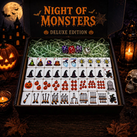 Jeu de Mahjong américain Halloween Sorcière, Balai et Citrouille, Tuiles en acrylique 4 couches, 160 pièces, Coffret cadeau de luxe avec accessoires complets