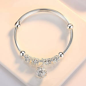 Bracelet G76 en gros pour femme, motif clochette porte-bonheur, perles fantaisie, bracelet jonc pour femme - Product Image 2