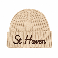 Gorro de Punto de Canalé Vertical Grueso y Suave de Moda de Lujo para Exteriores, Unisex, con Logotipo Bordado Personalizado