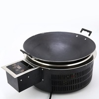 Four électrique, cuisinière électrique en céramique, barbecue encastrable, usage commercial et domestique, multifonctionnel concave
