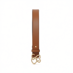 Cintura in similpelle goffrata da 3,3 cm per donna, cinture alla moda - Product Image 1