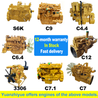 Ensemble moteur 3066 3066T pour excavatrice 320CL, ensemble moteur diesel complet, pièces de rechange, pièces de machines de construction