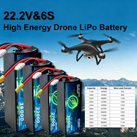 Baterai UAV Industri OEM 22.2V 30000mAh 6S Terbang Lama dengan 500+ Siklus MSDS UN38.3 untuk Drone Survei dan Inspeksi