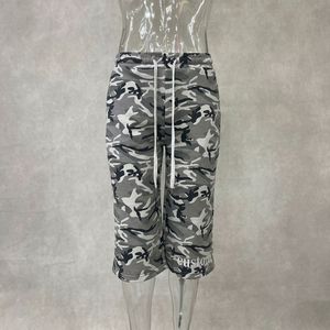 Guangzhou Shangshang Custom Apparel Manufacturers 100% Cotton Heavyweight All Over Print Camo DTG Print Baggy Capris Shorts