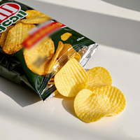Sachet d'emballage pour chips de pommes de terre, pochette à scellage arrière, sachet anti-humidité facile à ouvrir, impression personnalisée pour chips