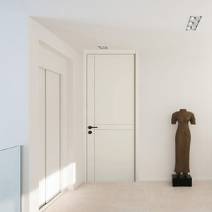 <span class=keywords><strong>Puerta</strong></span> de Madera <span class=keywords><strong>Maciza</strong></span> de Lujo para Dormitorio, Diseño de <span class=keywords><strong>Puerta</strong></span> de Madera para Interiores de Hotel, Color Blanco Lacado, Estilo Americano - Product Image 3