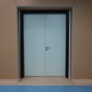 <span class=keywords><strong>Porte</strong></span> intérieure en acier ignifugée à grain de bois composite pour <span class=keywords><strong>atelier</strong></span> et usage commercial scolaire CE ISO - Product Image 4