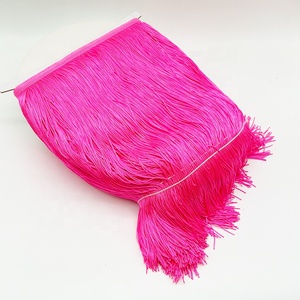 20CMポリエステルトリムタッセルフリンジ10ヤードロングワンロールファブリックフリンジダンススカートドレス用 - Product Image 2