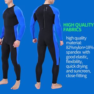 من المصنع مباشرة قطعة واحدة للرجال Rashguard بوليستر سبانديكس للجسم لبذلات السباحة - Product Image 3