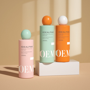 Tùy chỉnh Nhãn Cam Pet nhựa cơ thể rửa chai sang trọng chăm sóc da bao bì <span class=keywords><strong>container</strong></span> mặt Toner Lotion chai 250ml - Product Image 6