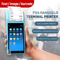 PDA Android Portátil Q2i con Cámara de 2MP, Bluetooth, USB para Escanear Códigos QR, Impresora Térmica Integrada de 58 mm