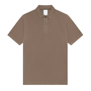 Camiseta de polo de algodón 100% para hombre, uniforme de golf bordado de Color sólido pesado, punto corto para polo - Product Image 1