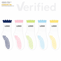 Chaussettes de yoga pour femmes de haute qualité, chaussettes d'automne pour le pilates, semelle épaisse et coussinée, absorption des chocs, respirantes, antidérapantes, pour le fitness