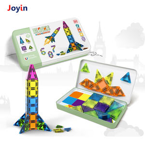 Bloques Magnéticos Rocket de 50 Piezas, 3.75 cm, Juguete de Construcción STEM para Niños y Niñas de 3+ Años, 24 Cuadrados, 16 Triángulos <span class=keywords><strong>Isósceles</strong></span>, 6 Triángulos Equiláteros - Product Image 6