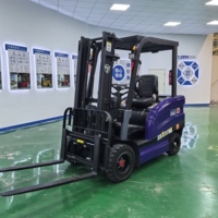 Chariot élévateur électrique à batterie lithium-ion 4x4 avec pneus pleins, capacité de levage de 500 kg, 1000 kg, 1500 kg, 2000 kg, 3000 kg, hauteur de levage de 3 m à 6 m