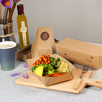 Plateau de service à emporter en papier kraft jetable de couleur avec logo personnalisé d'usine plateau de bateau de nourriture de papier de collation de frites brunes
