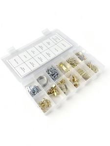 260pcs đẩy pin móc thiết lập tường hình ảnh khung treo móc bộ loại kết thúc Đồng bằng mắt trượt móc & đẩy pins - Product Image 3