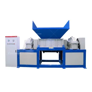 Tùy chỉnh đôi Trục kim loại Pallet Shredder Máy sợi Mini Shredder hộp dao để bán