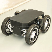 Chasis de Robot con Ruedas, Entrega Rápida, Robot ROS, Alta Distancia al Suelo, Compatible, Programable, Chasis de Robot de 4 Ruedas AVT-W9D